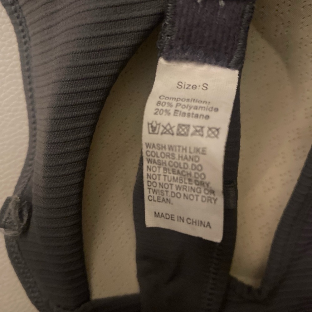 Gray Ribbed Bandeau Top - Picture 3 of 3